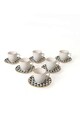 Set cesti de cafea, Keramika, 275KRM1925, Ceramica , 6x6x6 cm, 110 ml, Alb/Negru