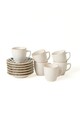 Set cesti de cafea, Keramika, 275KRM1925, Ceramica , 6x6x6 cm, 110 ml, Alb/Negru