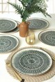 Set platouri servire, Keramika, 275KRM2110, Ceramica , Nu absoarbe apa, Crem
