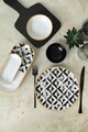 Set de mic dejun, Keramika, 275KRM1962, Ceramica , Nu absoarbe apa, Alb/Negru