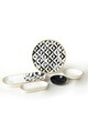 Set de mic dejun, Keramika, 275KRM1962, Ceramica , Nu absoarbe apa, Alb/Negru