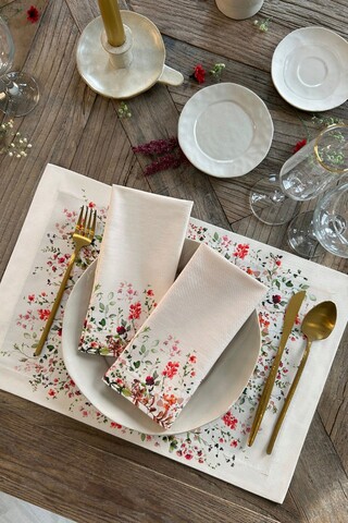 Set de servetele, SX - Kitchen, 626SRT1153, Bumbac , Dimensiune: 45 x 45 cm (4 bucăți), Multicolor