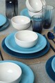 Serviciu de masa, Keramika, 275KRM1969, Ceramica , Nu absoarbe apa, Albastru/Alb