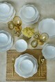 Serviciu de masa, Keramika, 275KRM2222, Ceramica , Nu absoarbe apa, Alb