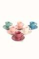 Set cesti de cafea, Keramika, 275KRM1872, Ceramica , Nu absoarbe apa, Multicolor