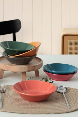 Set farfurii, Keramika, 275KRM1913, Ceramica , Nu absoarbe apa, Multicolor