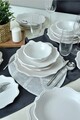Serviciu de masa, Keramika, 275KRM2224, Ceramica , Nu absoarbe apa, Alb mat