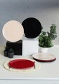 Set platouri servire, Keramika, 275KRM1837, Ceramica , Nu absoarbe apa, Multicolor