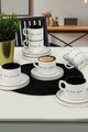 Set pentru ceai, Keramika, 275KRM1870, Ceramica , Nu absoarbe apa, Alb/Negru