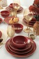 Serviciu de masa, Keramika, 275KRM1943, Ceramica , Nu absoarbe apa, Roșu / Auriu