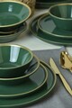 Serviciu de masa, Keramika, 275KRM2221, Ceramica , Nu absoarbe apa, Verde