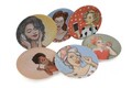 Set platouri servire, Kütahya Porselen, 710KTP9346, Portelan , Dimensiune: 25 x 25 x 2 cm (6 bucăți), Multicolor