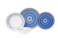 Serviciu de masa, Beros, 973BRS3145, Portelan , Farfurie intinsa 25 cm, Alb/Albastru
