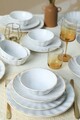 Serviciu de masa, Keramika, 275KRM2119, Ceramica , Nu absoarbe apa, Alb/Auriu