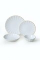 Serviciu de masa, Keramika, 275KRM2119, Ceramica , Nu absoarbe apa, Alb/Auriu