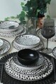 Serviciu de masa, Keramika, 275KRM2118, Ceramica , Nu absoarbe apa, Alb/Negru