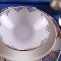 Serviciu de masa, Tulu, 490TLU1103, Portelan , Placă de serviciu: 27 x 27 x 2 cm (6 bucăți), Multicolor
