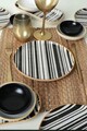 Set de mic dejun, Keramika, 275KRM1960, Ceramica , Nu absoarbe apa, Alb/Negru