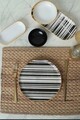 Set de mic dejun, Keramika, 275KRM1960, Ceramica , Nu absoarbe apa, Alb/Negru