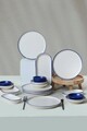 Set de mic dejun, Keramika, 275KRM1963, Ceramica , Nu absoarbe apa, Albastru/Alb