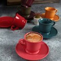 Set cesti de cafea, Keramika, 275KRM1763, Ceramica , Nu absoarbe apa, Multicolor