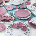 Set de mic dejun, Keramika, 275KRM1698, Ceramica , Nu absoarbe apa, Roz
