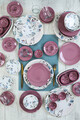 Set de mic dejun, Keramika, 275KRM1698, Ceramica , Nu absoarbe apa, Roz