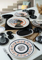 Set de mic dejun, Keramika, 275KRM1699, Ceramica , Nu absoarbe apa, Negru
