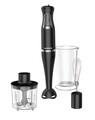 Blender de mana, Heinner, 600 W, 2 viteze, negru