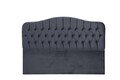 Tablie de pat, Mindy, Vassi 150, 150x125x6 cm, PAL, Antracit