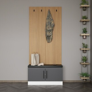 90x210x35 cm, Antracit