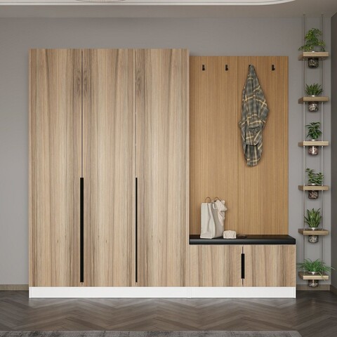 Cuier de perete, Minerva, Noah, 225x210x35 cm, PAL, Maro