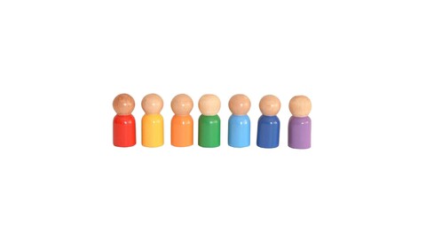 Jucarie pentru landou/carucior, Hanah Home, Waldorf, 6x3 cm, Multicolor