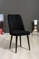 Set scaune 2 piese, Beckley, Polo, MDF , Negru