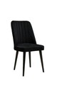 Set scaune 2 piese, Beckley, Polo, MDF , Negru