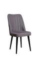 Set scaune 2 piese, Beckley, Polo, MDF , Gri/Negru
