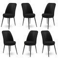 Set scaune 6 piese, Hanah Home, Dexa, Negru