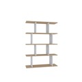 Corp biblioteca, Arcadia, Harmon, 90x25x127 cm, PAL, Stejar / Alb