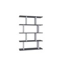 Corp biblioteca, Arcadia, Harmon, 90x25x127 cm, PAL, Antracit/Alb