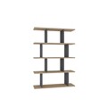 Corp biblioteca, Arcadia, Harmon, 90x25x127 cm, PAL, Stejar / Antracit