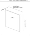Tablie de pat, Mindy, Vitalia 140, 97x140x7 cm, PAL, Antracit