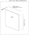Tablie de pat, Mindy, Safir 150, 97x150x7 cm, PAL, Bej