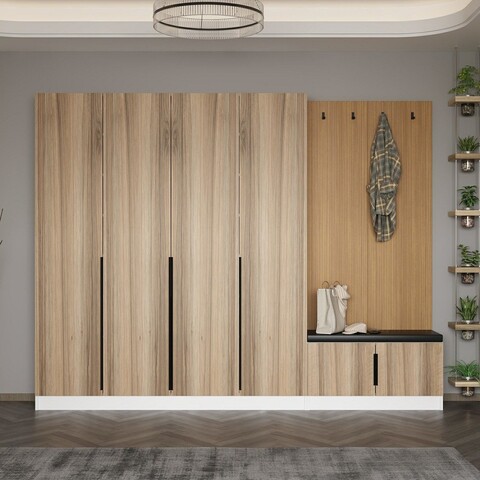 Cuier de perete, Minerva, Noah, 270x210x35 cm, PAL, Maro