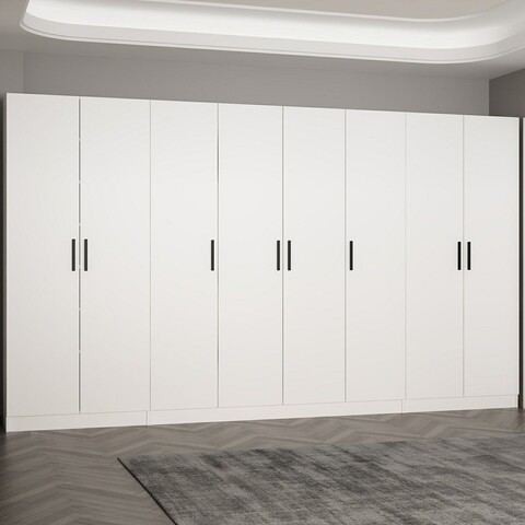 Cuier de perete, Minerva, Noah, 360x210x35 cm, PAL, Alb