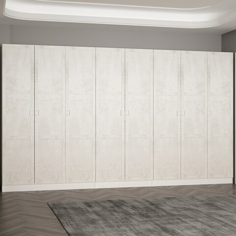 Cuier de perete, Minerva, Noah, 360x210x35 cm, PAL, Alb