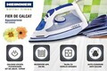 Fier de calcat Aquamarinne, Heinner, 2400 W, albastru
