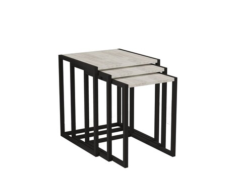 Masute, Puqa Design, Tali, PAL, Negru / Cyrstal