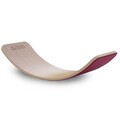 Placă de echilibru din lemn, Sweetie, Wavy Board, 81x22x30 cm, Lemn, Roz
