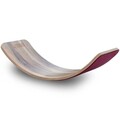 Placă de echilibru din lemn, Sweetie, Wavy Board, 81x22x30 cm, Lemn, Nuc / Roz