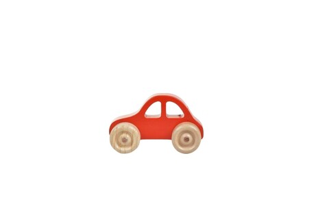 Jucarie pentru landou/carucior, Hanah Home, Car, 10x5x5 cm, Rosu